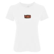 Pinko Bomull T-shirt med Logobroderi White, Dam