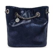 Stella McCartney Eco Shiny axelväska Blue, Dam