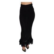 Dolce & Gabbana Svart Mermaid Maxi Kjol Black, Dam