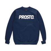 Prosto Klisk Navy Crewneck Tröja Blue, Herr