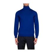 Corsinelabedoli Turtleneck Jumpers Essential Style Comfort Blue, Herr