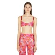 Louise Lyngh Bjerregaard Mesh Pony Print Bra Top Multicolor, Dam