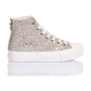 Mimanera Handgjorda Champagne Guld Sneakers Gray, Dam