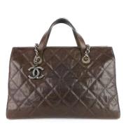 Chanel Vintage Pre-owned Laeder totevskor Brown, Dam