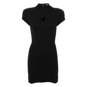 Mugler Svart Stjärna Mini Klänning Black, Dam