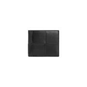 Bottega Veneta Svart Silver Cassette Bifold Plånbok Black, Herr