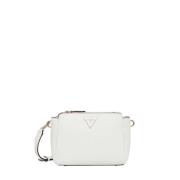 Guess Vit Faux Läder Crossbody Väska White, Dam