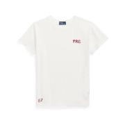 Ralph Lauren Avslappnad Bomull T-shirt White, Dam