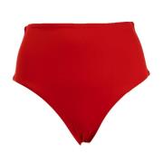 Trussardi Högmidjade röda bikinitrosor Red, Dam