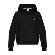 PS By Paul Smith Svart Zebra Tröja Hoodie Black, Dam