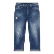 Dondup Cropped Jeans Blue, Dam