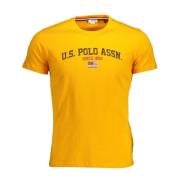 U.s. Polo Assn. Orange Trendy T-Shirt Orange, Herr