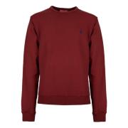 GALLO Burgundy Bomull Crew-Neck Sweatshirt Red, Unisex