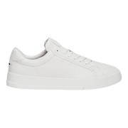 Tommy Hilfiger Ecru Läder Court Sneakers White, Herr