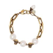 Alexander McQueen Necklaces Beige, Dam