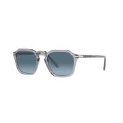 Persol Fyrkantiga Acetat Solglasögon i Färg 309/Q8 Gray, Unisex