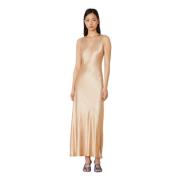 Manila Grace Maxi Dresses Beige, Dam