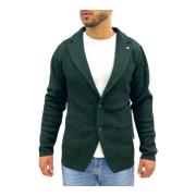 Manuel Ritz Snygg Cardigan för Män Green, Herr