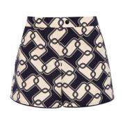 Moncler Bomullsshorts Blue, Dam