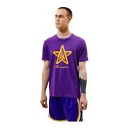 Champion Kortärmad T-shirt Purple, Herr