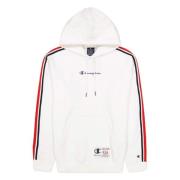 Champion Legacy Basketball Contrast Details Fleece Hoodie White, Herr