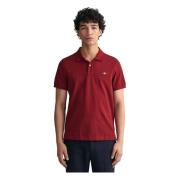 Gant Regular Fit Shiel Short Sleeve Polo Red, Herr