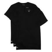 Lacoste Essentials 3P T-shirt Black, Herr