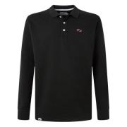 Pepe Jeans Långärmad Polo Black, Herr