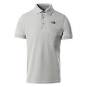 The North Face Premium Pique Short Sleeve Polo Gray, Herr