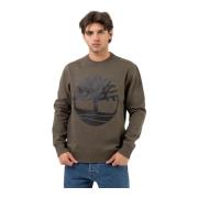 Timberland Crewneck Sweatshirt Green, Herr