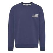 Tommy Hilfiger REG Entry Graphic Crew Hoodie Blue, Herr