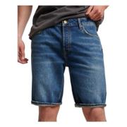 Superdry Vintage Straight Shorts Blue, Herr