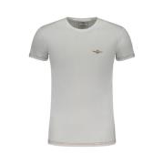 Aeronautica Militare Vit Bomull T-shirt med Print White, Herr