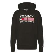 Tommy Jeans Hoodie Black, Herr