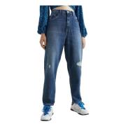 Tommy Jeans Mom Jeans Blue, Dam