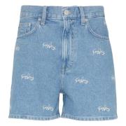 Tommy Jeans Mamma Korta Shorts Blue, Dam