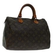 Louis Vuitton Vintage Pre-owned Canvas handvskor Brown, Dam