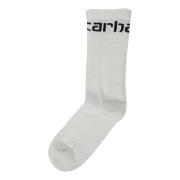 Carhartt Wip I029422 00Axx Vit Svart Strumpor White, Herr