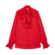 Ines De La Fressange Paris Fanfan Shirt Red, Dam