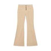 Ines De La Fressange Paris Charlotte Pants Beige, Dam