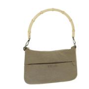 Gucci Vintage Pre-owned Canvas handvskor Beige, Dam