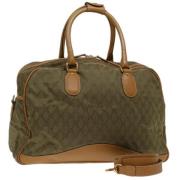 Gucci Vintage Pre-owned Canvas resvskor Brown, Dam