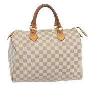 Louis Vuitton Vintage Pre-owned Canvas handvskor White, Dam