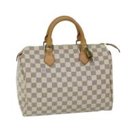 Louis Vuitton Vintage Pre-owned Canvas handvskor White, Dam