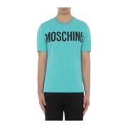 Moschino Turkosa T-shirts och Polos Blue, Herr