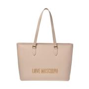 Love Moschino Ivory Väskor för Stiliga Fashionistas Beige, Dam