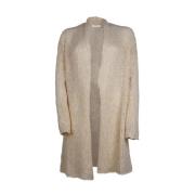 Alpha Studio Cardigan Klänning Ullblandning Beige, Dam