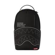 Sprayground Svart Outline Ryggsäck med Dold Ficka Black, Herr