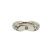 Bottega Veneta Vintage Pre-owned Silver ringar Gray, Dam