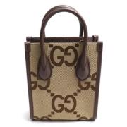 Gucci Vintage Pre-owned Canvas handvskor Beige, Dam